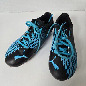Blue And Black Youth Athletic Cleats
